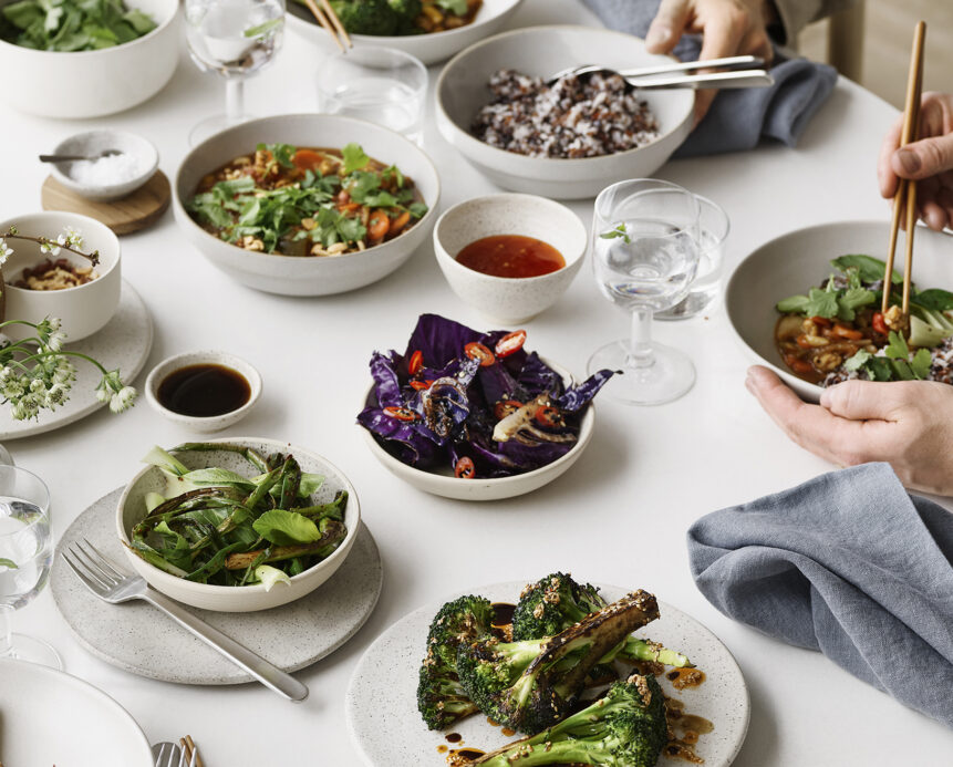 Simple Feast's plant-based dishes